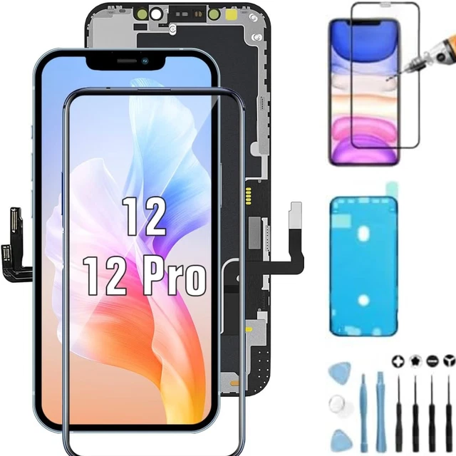 Écran Pour IPhone 12/12 Pro, FHD 6,1 Pouces Affichage Et