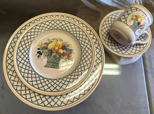 VILLEROY BOCH BASKET Pattern Place Setting Pieces