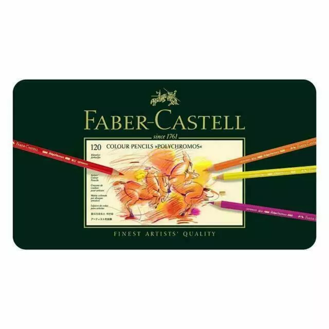 Lápices de color para artistas Faber-Castell policromos - lata de 120 colores 2