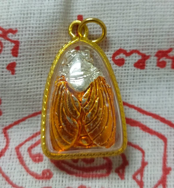 Pendant bumble bee Yant  amulet Thai Fortunately Finance Good Business infinity