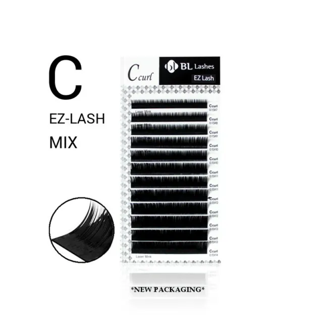 BL Lashes Blink Laser EZ Lash C 0.20 MIX lengths (2 boxes) eyelash extensions