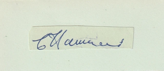 CYRIL HAMMOND CHARLTON ATHLETIC COLCHESTER UTD original autograph signed cutting