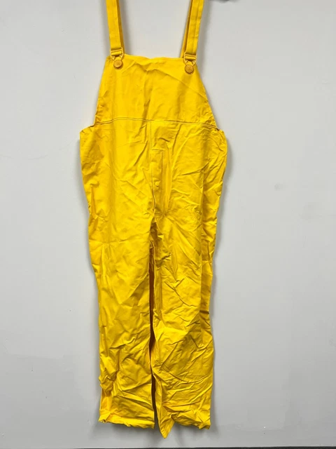 Safety Yellow Rain Bibs - Size Large