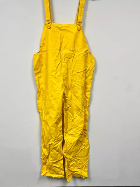 Safety Yellow Rain Bibs - Size Medium