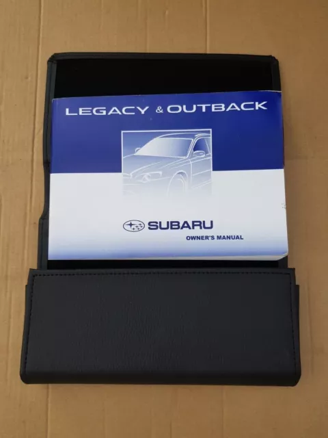 Subaru Legacy  Outback Owners Handbook Manual Printed 2008. Black Wallet.