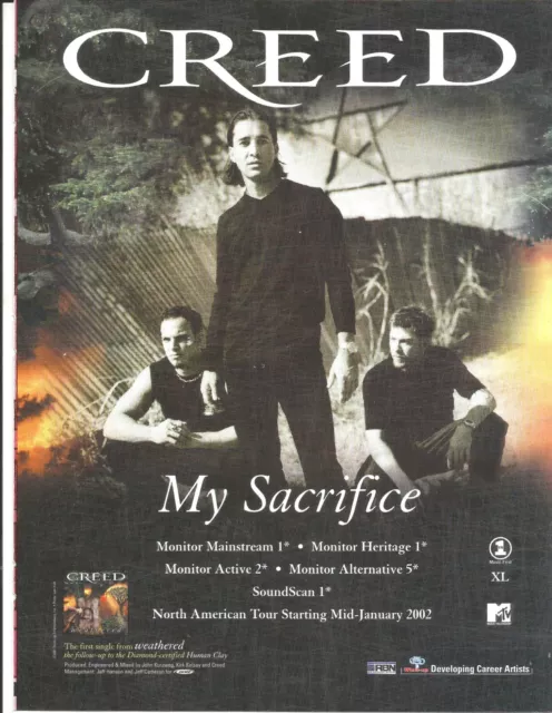 Creed My Sacrifice 1 Album Cover Sticker