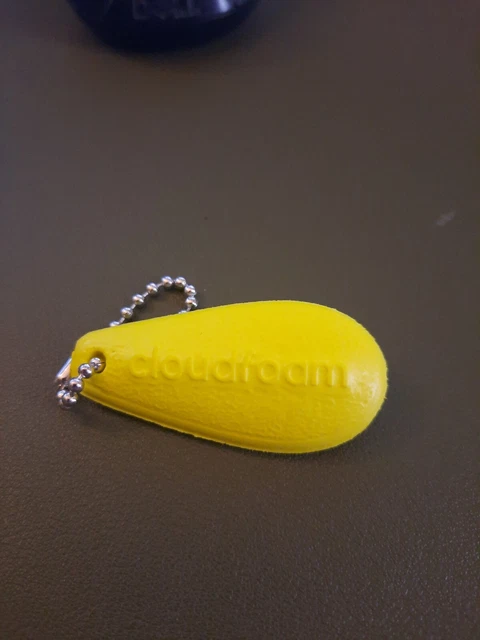 Yellow Adidas Cloudfoam Key Chain Tag Keychain