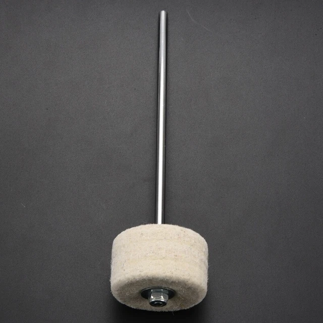 5X( BASS Kick Drum Beater Felt Pedal Beater Head for Percussion