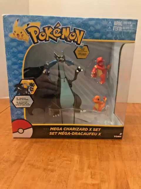 Mega Charizard X Y (Battle) Pokemon Moncolle Figure Set Takara Tomy  1.9-2.6in