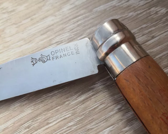 Klappmesser, Opinel No 10, Virobloc Brevete, Holzgriff, Messer, Knife