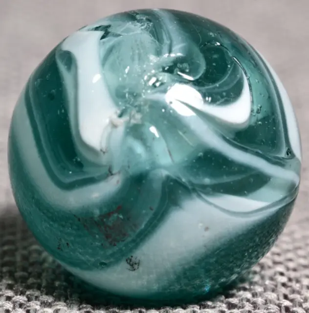 Yasuda Vintage Marble Japanese Transitional Slag Aqua Green Surf Rush 11/16''