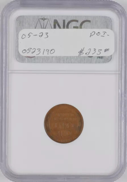 1936 U.S. 1¢ - Lincoln Wheat Cent - NGC XF45BN (Double Die Obverse) 2