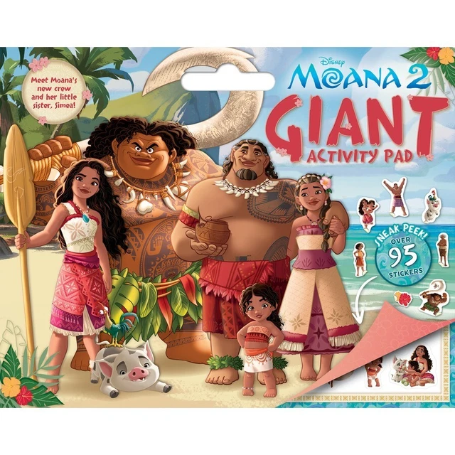 ~ DISNEY MOANA 2 Giant Activity Pad ~ Moana Colouring Book ~ Moana ...