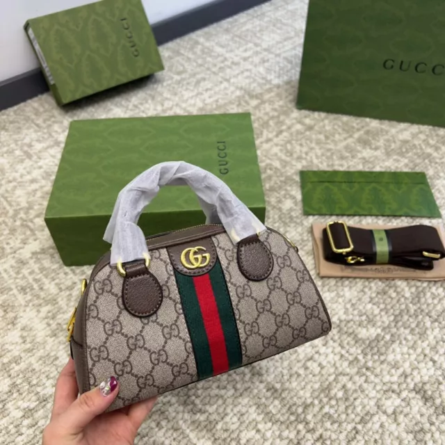 Gucci Bowling Pillow Crossbody Bag Size 21cm*12cm*10cm Model 724606