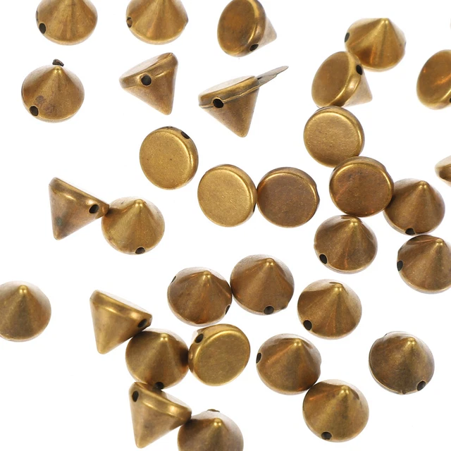 200 piezas Ropa Remaches de Metal Cono Punk Picos Tachuelas Kit Ropa Hágalo usted mismo Remache