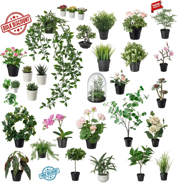 IKEA FEJKA ARTIFICIAL potted plant, in/outdoor !large assortment!Bulk