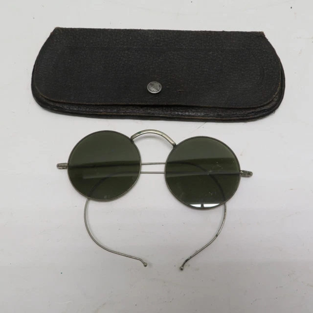 Vintage WILLSON  1920-40's ROUND  SUN Glasses   STEAMPUNK!!