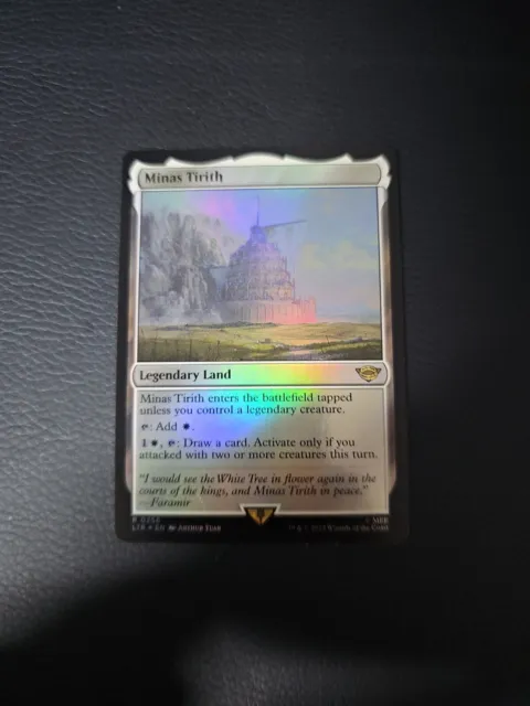 MTG Minas Tirith FOIL Rare Lord of the Rings LOTR 256 NM - LTR