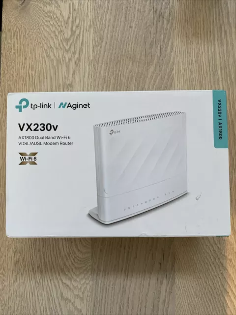 Tp-Link Aginet VX230V Ax1800 Dual Band Wi-Fi 6 Vdsl/Adsl Modem Router Vdsl2 35B