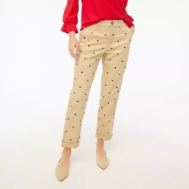 CHINO PANTS--GAP--WOMEN'S MAROON Girlfriend Stretch--Sizes 0 & 4--BRAND NEW  $21.99 - PicClick