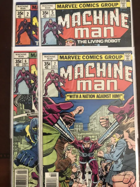 Machine Man Bronze Age Jack Kirby Marvel MCU 2 5 6 7 GOTG