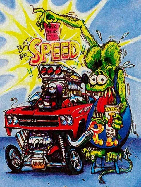 Rat Fink Built for Speed, Big Daddy Ed Roth Metal Sign