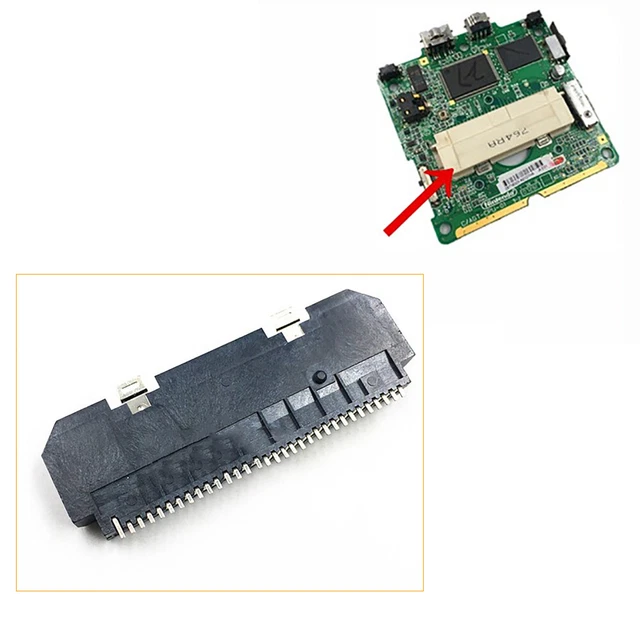 Slot per Cartuccia di Gioco, Sostituzione 32Pin Cartuccia per Lettore di Schede Slot Connettore per Riparazione Parte Accessoria Adatta per Console DS NDSL GBA