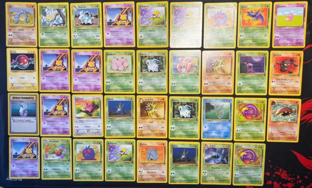 Lotto X35 Carte Pokemon ITA+ENG Set Base, Jungle, Fossil