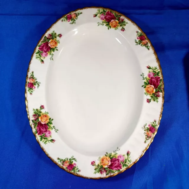 ROYAL DOULTON ROYAL ALBERT OLD COUNTRY ROSES ENGLAND 1962 Oval Platter 13 5/8"