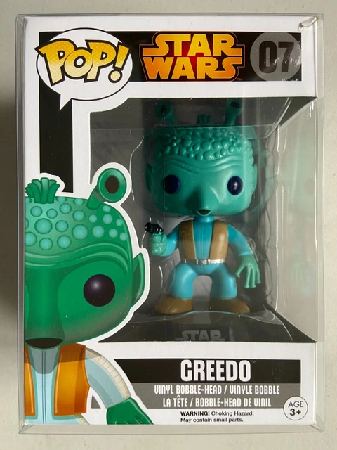 Funko Pop Star Wars Greedo #07 Black Box - Vaulted Retired - Damaged Box