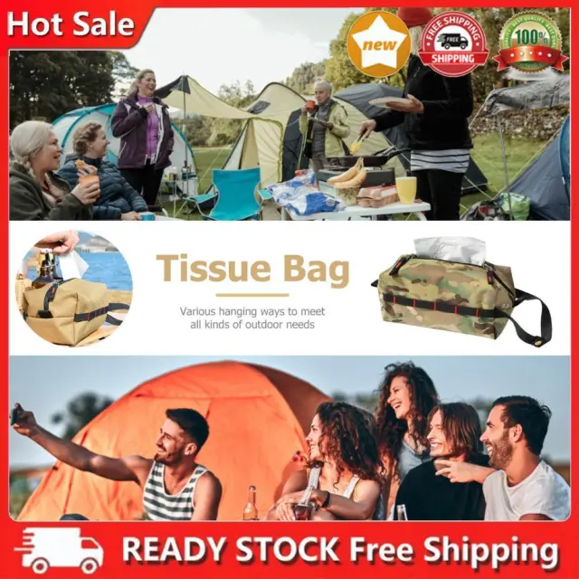 Tissue Box Waterproof Handkerchief Camping Storage Bag (Jungle Camo