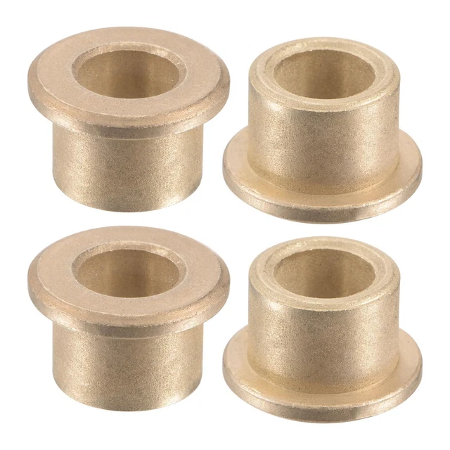 4pcs Flange Sleeve Bearings Sintered Bronze Self-Lubricating Bushing 8x12x10mm