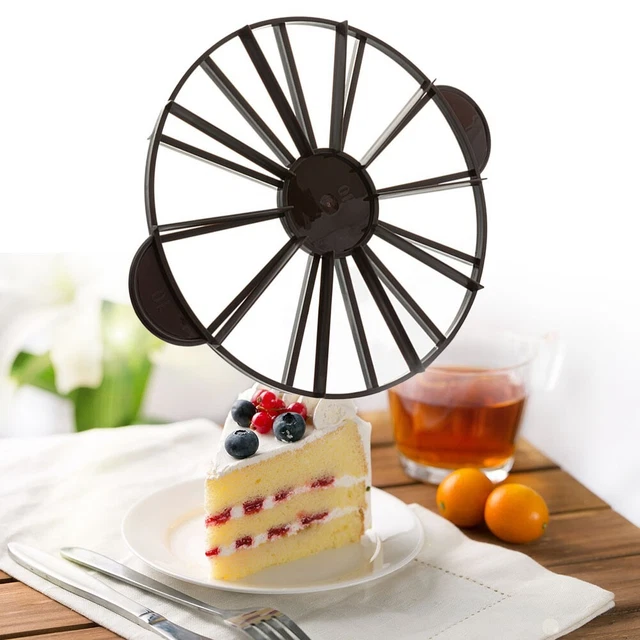 Cortador de pasteles en rebanadas divisor de pasteles hágalo usted mismo hornear cocina porción igual cocina