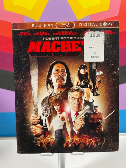 Machete (Blu-ray) w/slipcover Danny Trejo Michelle Rodriguez Robert DeNiro