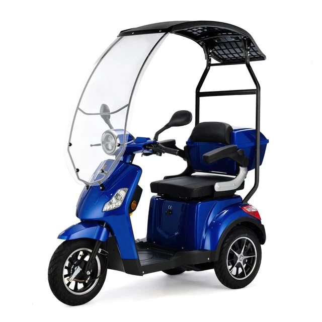 Scooter électrique 3 Roues VELECO ZT16 Trike - 750W, 25-30 Km Autonomie, Max 120 Kg - Argent