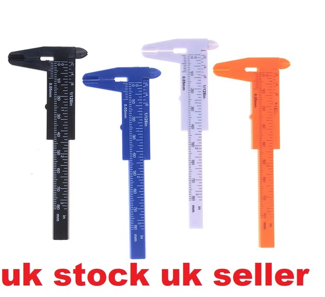 VERNIER CALIPER GAUGE Measurement Plastic Ruler Sliding Measuring Tool