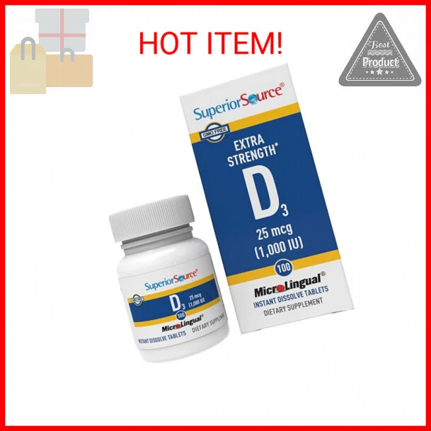 SUPERIOR SOURCE VITAMIN D3 1000 IU, Quick Dissolve MicroLingual Tablets