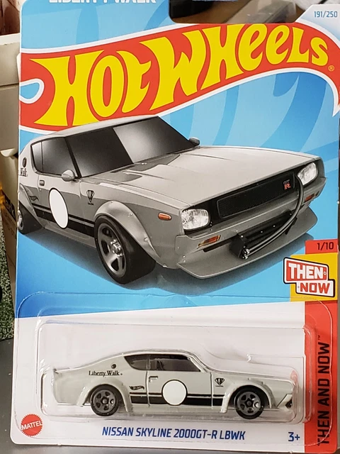 Hot Wheels Premium 1:64 – Nissan Skyline 2000 GT-R LBWK, Équipe Transport 2024, Neuf