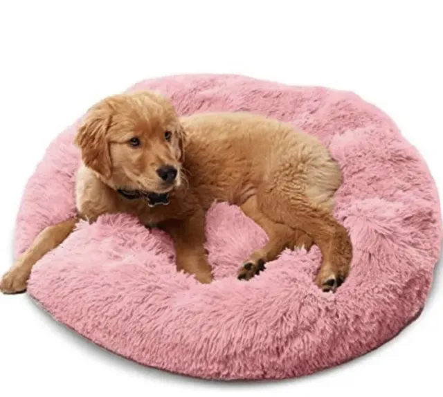 Dog/cat Bed Active Pets Plush Calming Donut Bed for Small /Medium Dog Or Cat