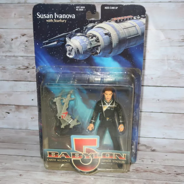 Babylon 5 Susan Ivanova und Starfury Actionfigur (Claudia Christian) 1997 B5