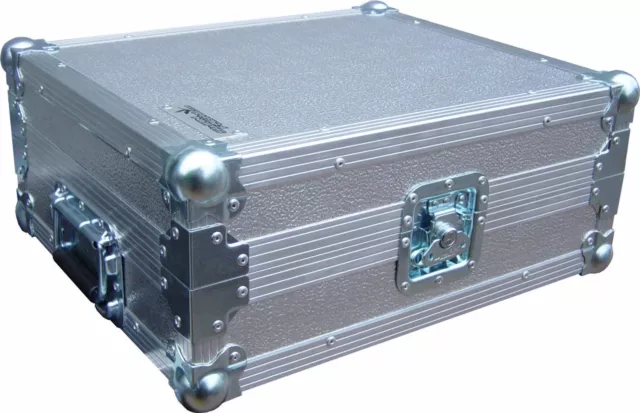 Technics SL1210 Turntable DJ Deck Swan Flight Case (Stucco - Silver)