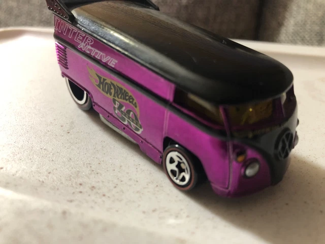 Hot Wheels Volkswagen Purple Drag Bus 1998 30th Year Loose!