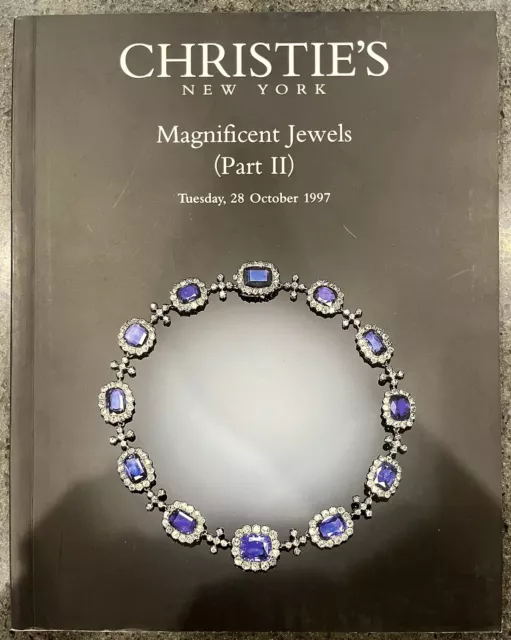 Christie's Magnificent Jewels Part II NY October 1997 Auction Catalog
