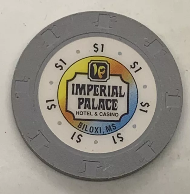 Imperial Palace Hotel & Casino $1 Casino Poker Chip Biloxi MS Mississippi H&C