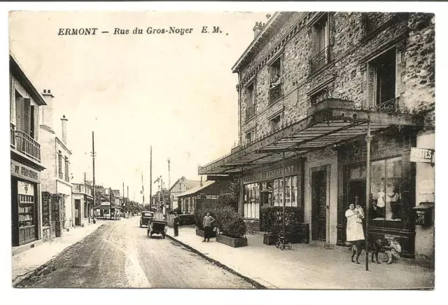 Ermont (95) Rue du Gros Noyer. Posted in 1940. Great condition for this rare CPA.