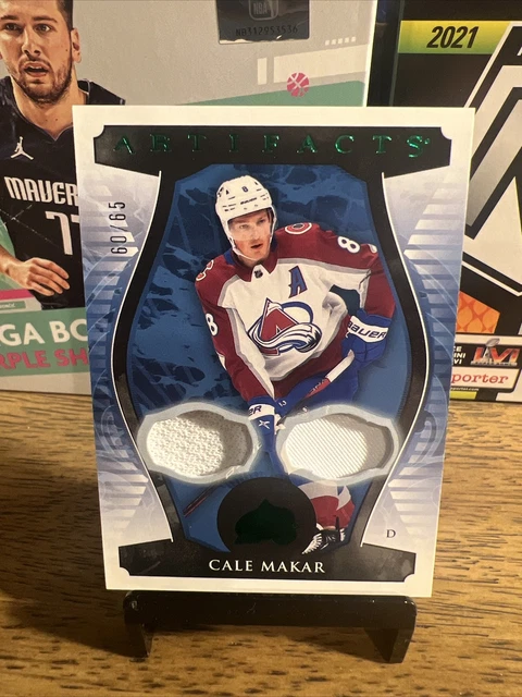 2023 24 Ud Artifacts Emerald Dual Jersey Patch Avalanche Cale Makar 
