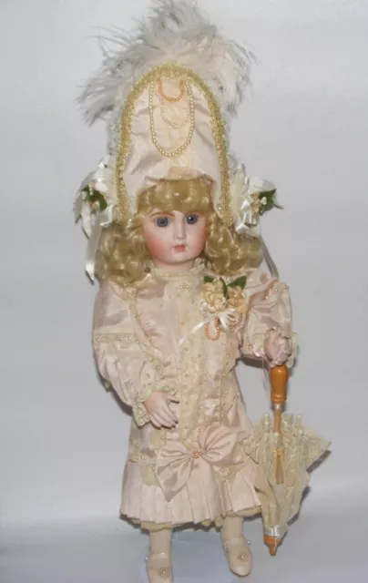 Pat Loveless Antique Reproduction Jumeau BeBe 17" porcelain doll