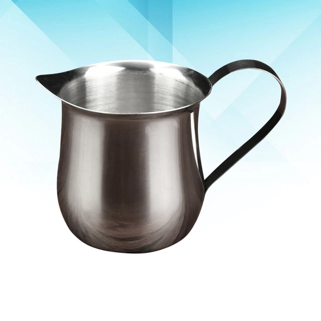 Olympia Brocca In Acciaio Inox Per Latte O Acqua – Finitura A Specchio E Beccuccio Antigoccia 130x90mm - 2