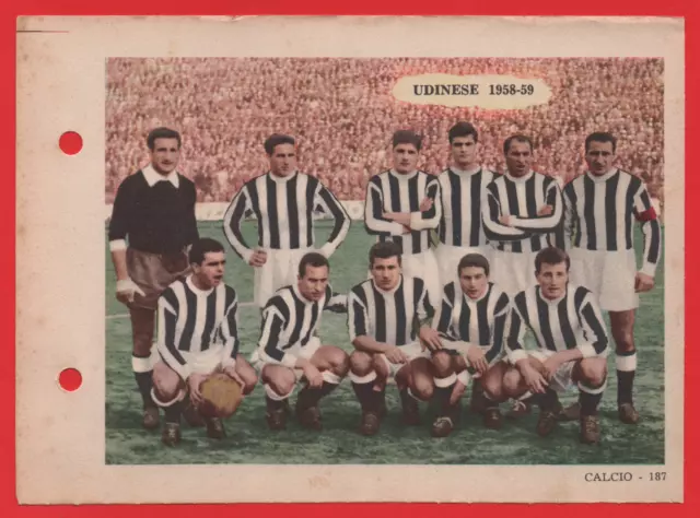 Figurina Calciatori Squadra Udinese Anno 1958/59 Edizione Sport-Napoli N°187