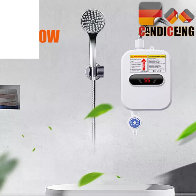 3.5 KW Mini Tankless Instant Elektro Warmwasser Durchlauferhitzer für Bad Dusche